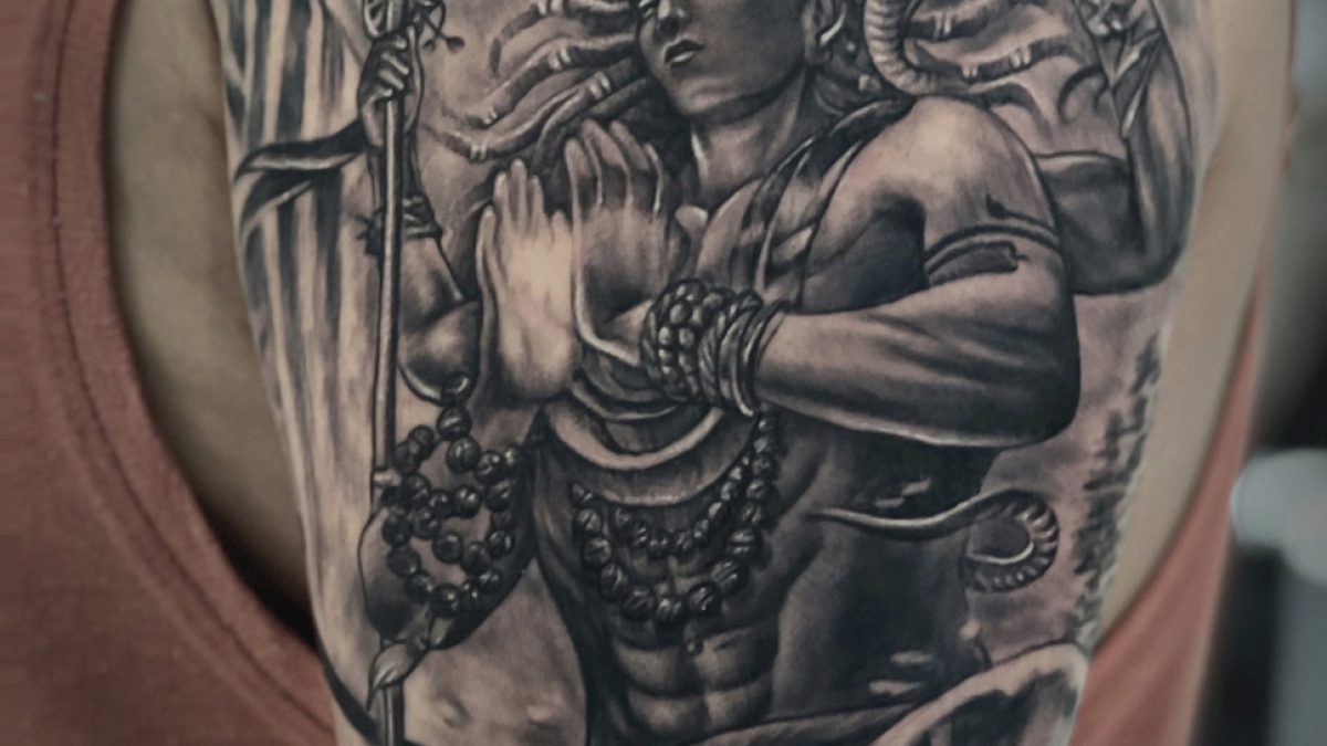 Lord Shiva in Meditation  Black Poison Tattoos