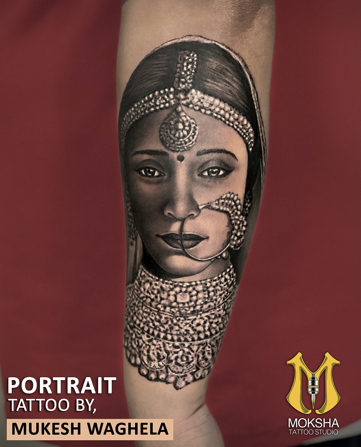 Portrait Tattoo By Mukesh Waghela The Best Tattoo Artist In Goa At Moksha  Tattoo Studio Goa India. -
