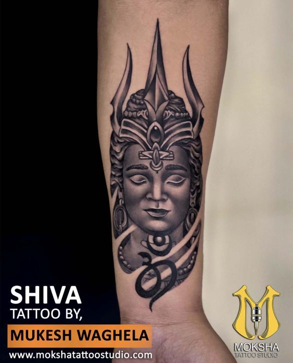 Lord Shiva.. Tattoo by Naina Jain @nains_tattoos Thanks for looking Email  for bookings or DM skinmachineteam@gmail.c… | Shiva tattoo, Tattoos, Shiva  tattoo design