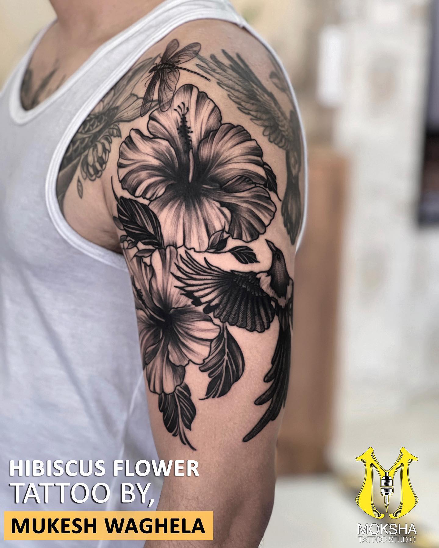 3478 Hibiscus Tattoo Design Images Stock Photos  Vectors  Shutterstock