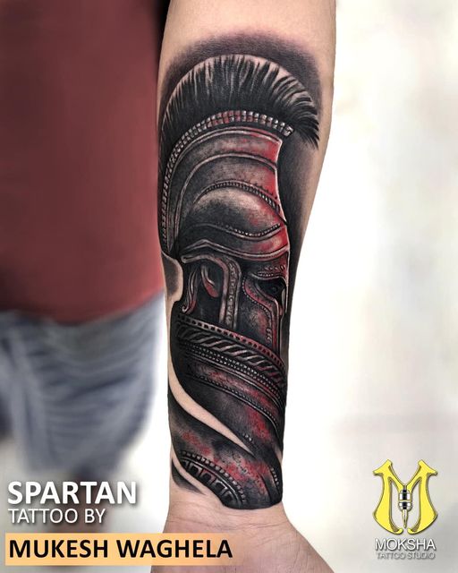 Spartan Helmet Logo. Tribal Tattoo Design. Stencil Vector Illustration  Royalty Free SVG, Cliparts, Vectors, and Stock Illustration. Image  173683605.